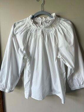 Ruffle Neck Blouse (J.Crew)
